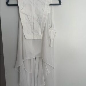 BCBGMaxAzria White Textured Top